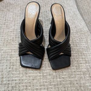 Vince Camuto Black Strappy Heels
